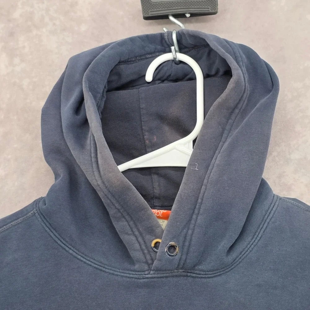Vtg Nike The Athletic Dept Hoodie Mens Medium Blue Distressed Thrashed Pullover